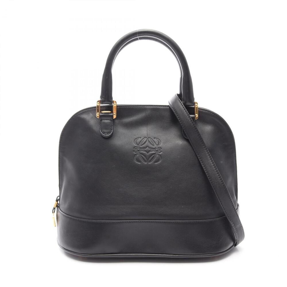 Loewe Anagram Handbag Leather Black